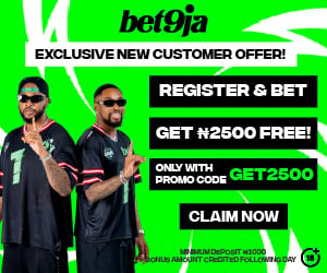 Bet9ja Promo Code GET2500