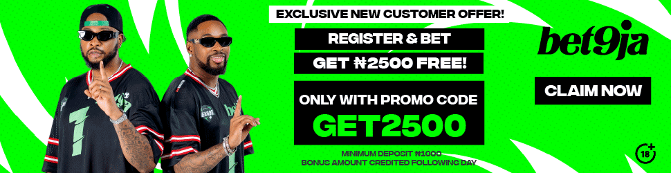 Bet9ja Promo Code GET2500